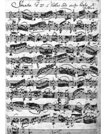 Figura 2. Sonata para violín No 1 en sol menor (BWV 1001).