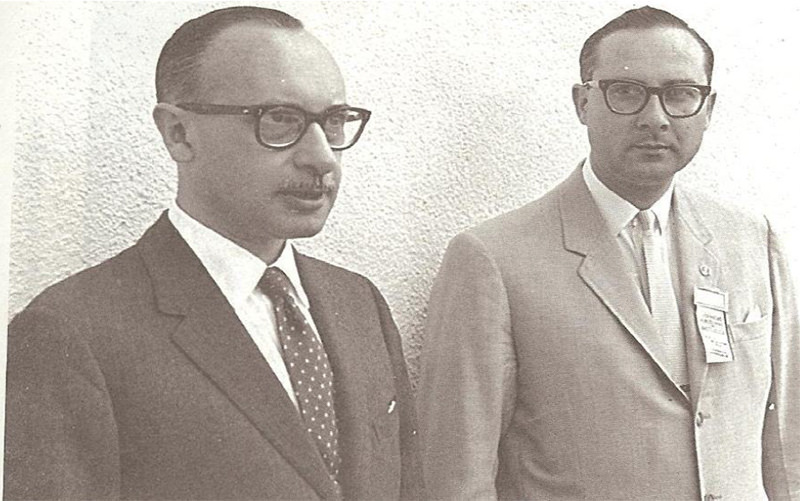 Fig 8 Drs. Juan Nesi (1909-2001) y Carlos Rivas Larrazábal (1924-1988)