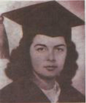 Grado en el Instituto Pedagógico, en 1945