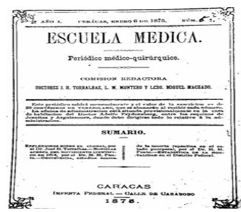 Fig. 4. Algunas de nuestras primeras revistas cientifico médicas 1856-1900