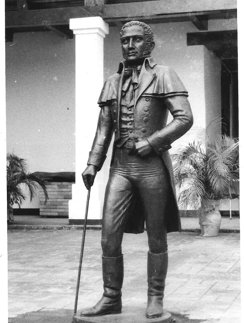 Fig 1. Estatua de Manuel Palacio Fajardo (1784-1819)