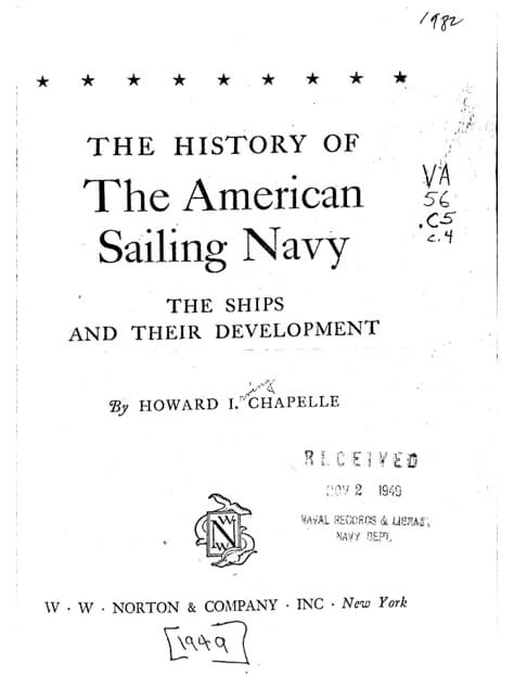 Figura 3. Historia de la Nave USN Grampus (1821-1843). Chapelle, el autor seminal que redefinió la historia de la Armada de Estados Unidos de América.