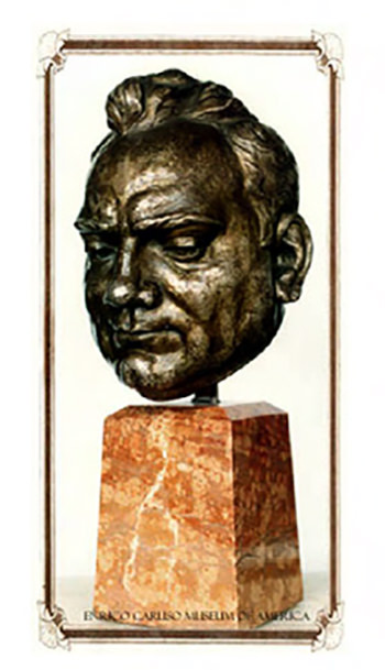 Figura 1. Busto de Caruso por Caffariello en 1911.