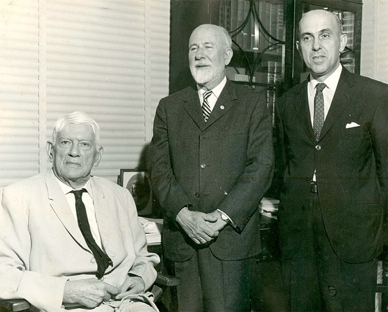 Figura 1. Drs. José Izquierdo, Enrique Tejera y Francisco Plaza.