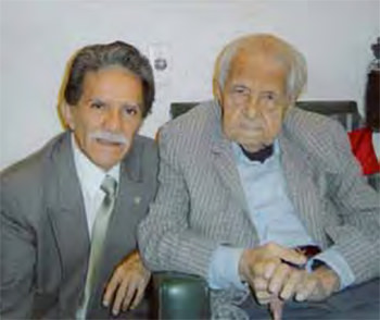 Figura 7. El Dr. Rojas Contreras en compañía del autor (Febrero 2010).