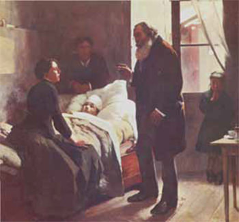 Figura 5. El niño enfermo (réplica). Óleo sobre tela. 80 x 85,5 cm. Pintado en 1886