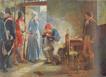 Figura 6. Carlota Corday camino al Cadalso. 1889. Óleo sobre tela. 2,43 x 3,14 mt. Galería de Arte Nacional. Caracas.