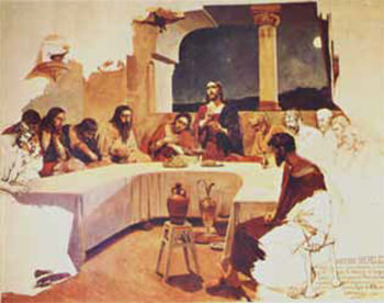 Figura 9. Última Cena. Óleo sobre tela. 340 x 450. 1898. Catedral de Caracas.