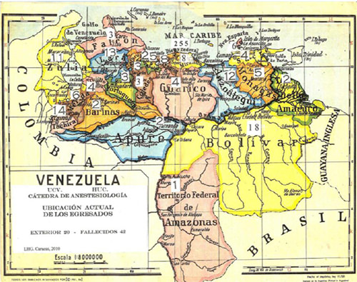 Fig. 10 UBICACIÓN NACIONAL DE EGRESADOS 1959 – 2010