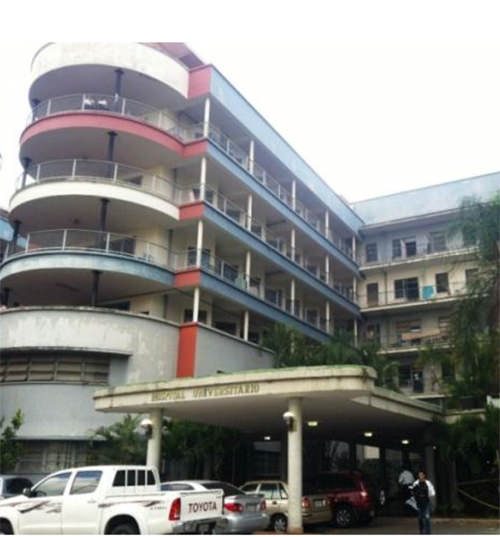 Fig 14: Tomas fotográficas del Hospital Universitario de Caracas en la actualidad