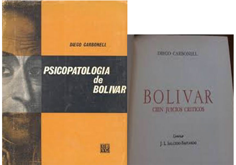 Portada de su libro “Psicopatología de Bolívar”