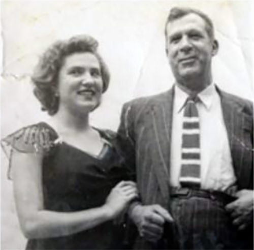 Fig 1. Ancestros: B) Milena y su padre Francisco Domingo Sardi Lupi
