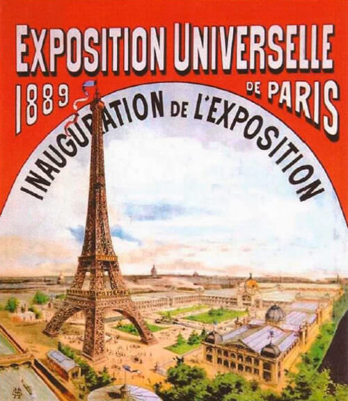 Cartel de la Exposición Universal Internacional de París, 1889