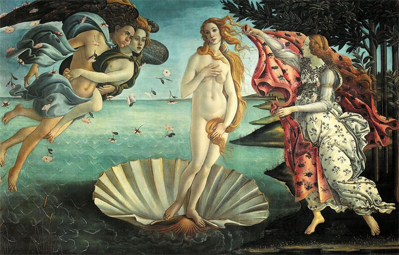 Fig 1. Nacimiento de Venus, Botticelli, 1482 ó 1484