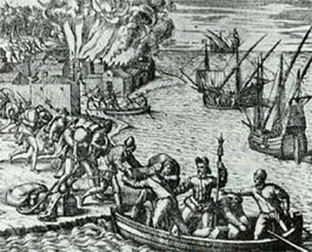 Fig 4. Incendio de la Habana (1555)