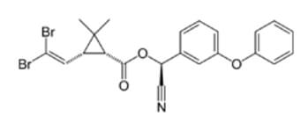Figura 12. Deltametrina 2, 2-dimetilciclopropano carboxilato de (S)-alfa-ciano-3-fenoxibenzilo