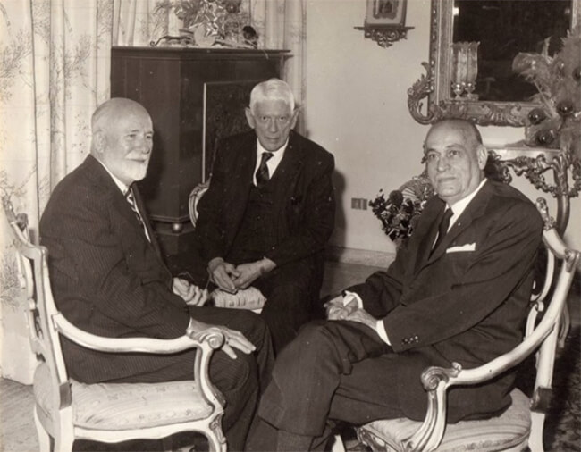Figura 14. Dres. Enrique Tejera G., José Izquierdo y Henrique Toledo Trujillo