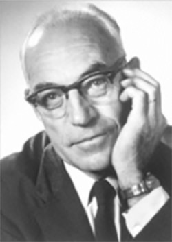 Figura 5. J. C. Eccles: Retrato y primera página de uno de sus más importantes trabajos sobre la transmisión eléctrica.