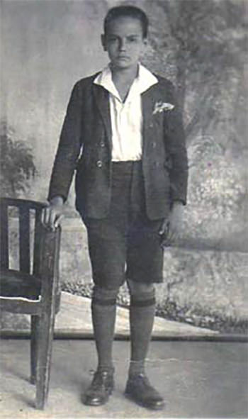 Foto 1. El Dr. Calvo Lairet a los 12 años