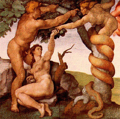 Fig 2. Miguel Ángel, El pecado original. Capilla Sixtina (6)