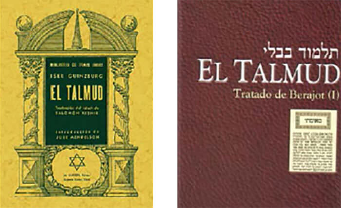 Fig. 2 Portada de una edición de EL TALMUD Torah o Torá