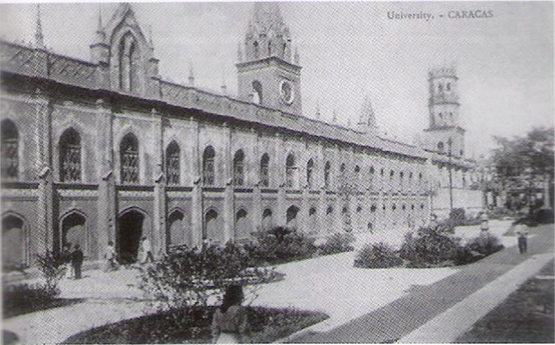 Antigua sede de la Universidad Central. (Hoy sede del Palacio de las Academias y otras dependencias oficiales)