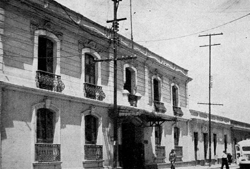 Fig 4. Antigua sede del Ministerio de Salubridad, Agricultura y Cría y del Laboratorio de Bacteriología y Parasitología