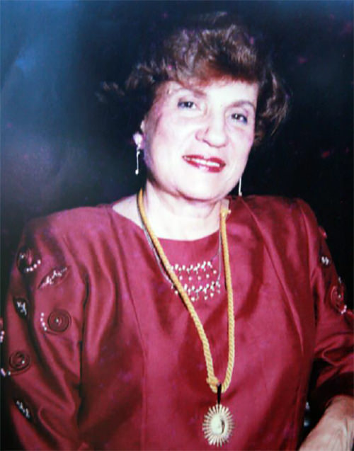 Fig 2. A) Milena Sardi de Selle.