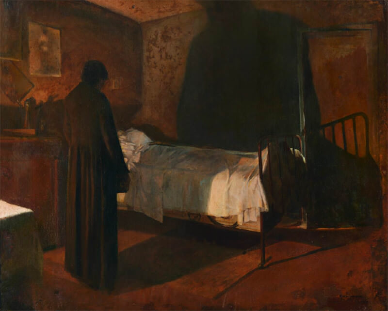 Fig 1. El Porvenir roto (Avenir brisé) Técnica Óleo sobre tela; Medidas 98 x 78. Fecha 1889