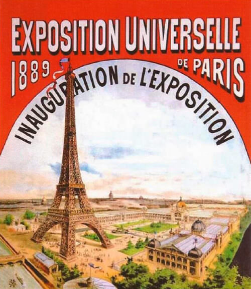 Fig 4. Cartel de la Exposición Universal Internacional de París, 1889