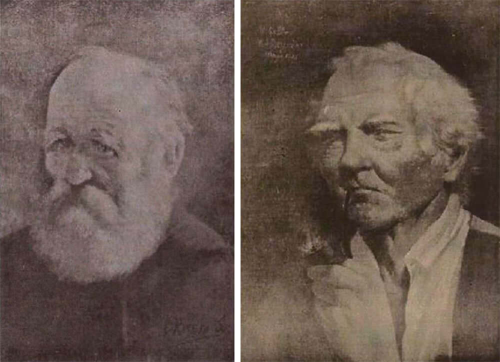 Fig 6. Dos Estudios (cabeza de anciano) El Cojo Ilustrado, Abril 1895