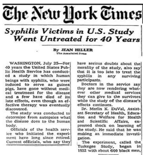 Fig 3. Portada del periódico New York Times del 25 de julio de 1972
