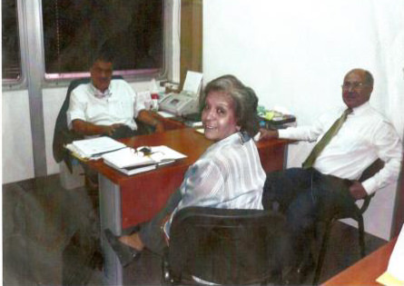 Fig 5. Héctor Rodríguez, Administración y Olivia Zurita, Directora de Promoción