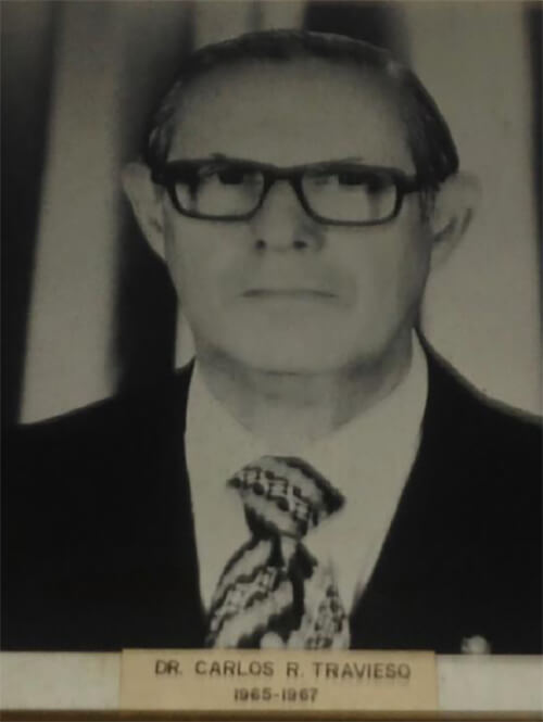 Figura 2. Carlos R. Travieso. Fotografía en la Galería de Expresidentes de la Sociedad Venezolana de Historia de la Medicina