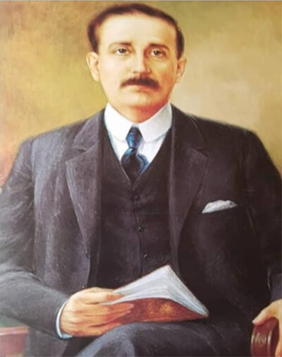 Figura 2. el Dr. José Gregorio Henández. Pintura al óleao realizada por el pintor Guillermo Locatelli bajo la dirección del Dr. Tomísclotes Carvallo Hernández, sobrino del beato.
