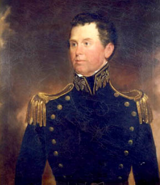 Figura 8. EL CAPITÁN ISAAC MAYO, COMANDANTE DE LA USS GRAMPUS Isaac Mayo, c. 1838. Por William Edward West (1788-1857) (Atribución). Óleo en lienzo, 30 x 25 pulgadas. The Annapolis Complex Collection. Accession number: MSA SC 1545-1196. https://msa.maryland.gov/msa/speccol/sc1500/sc1545/apc_website/apcportraits_mayo.html