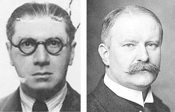 Figura 2. Dr. Temístocles Carvallo Hernández y Dr. August Karl Gustav Bier, su profesor de cirugía en Berlín, Alemania.